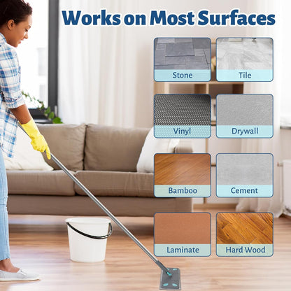 3-in-1 Detachable Broom and Mop Set Combo, Grey